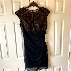 Beautiful Black Cocktail Dress with Lace